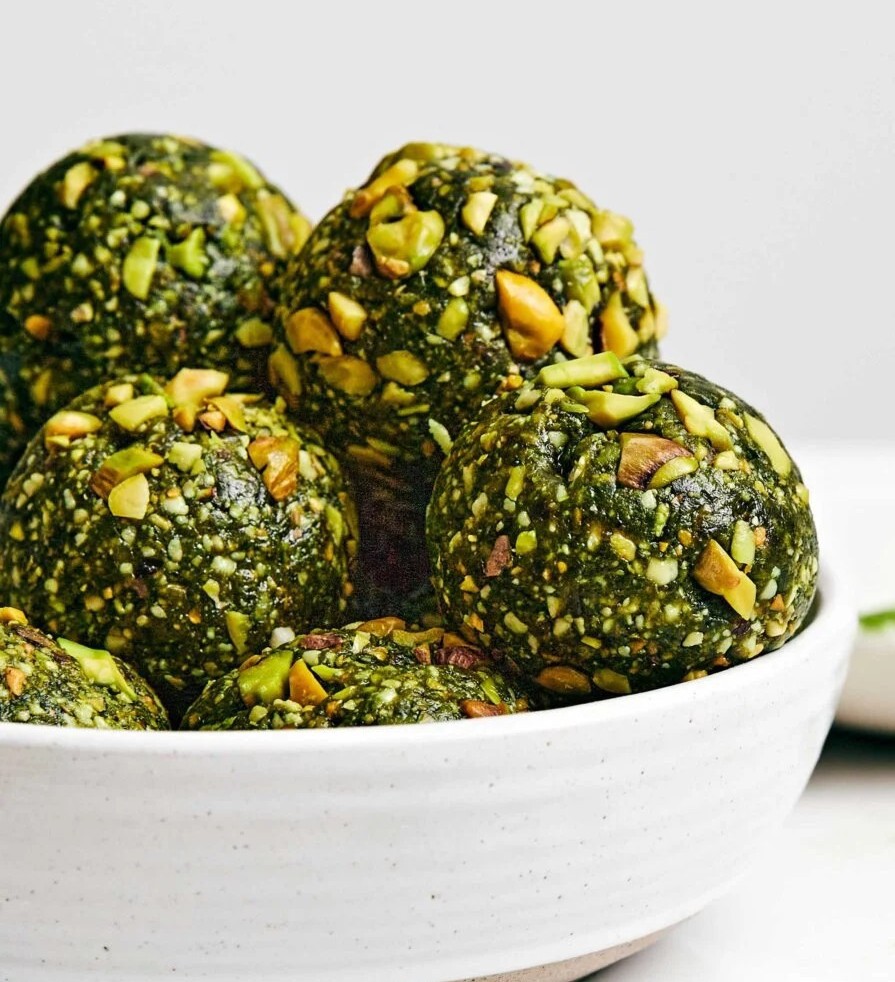 Matcha Pistachio Energy Balls